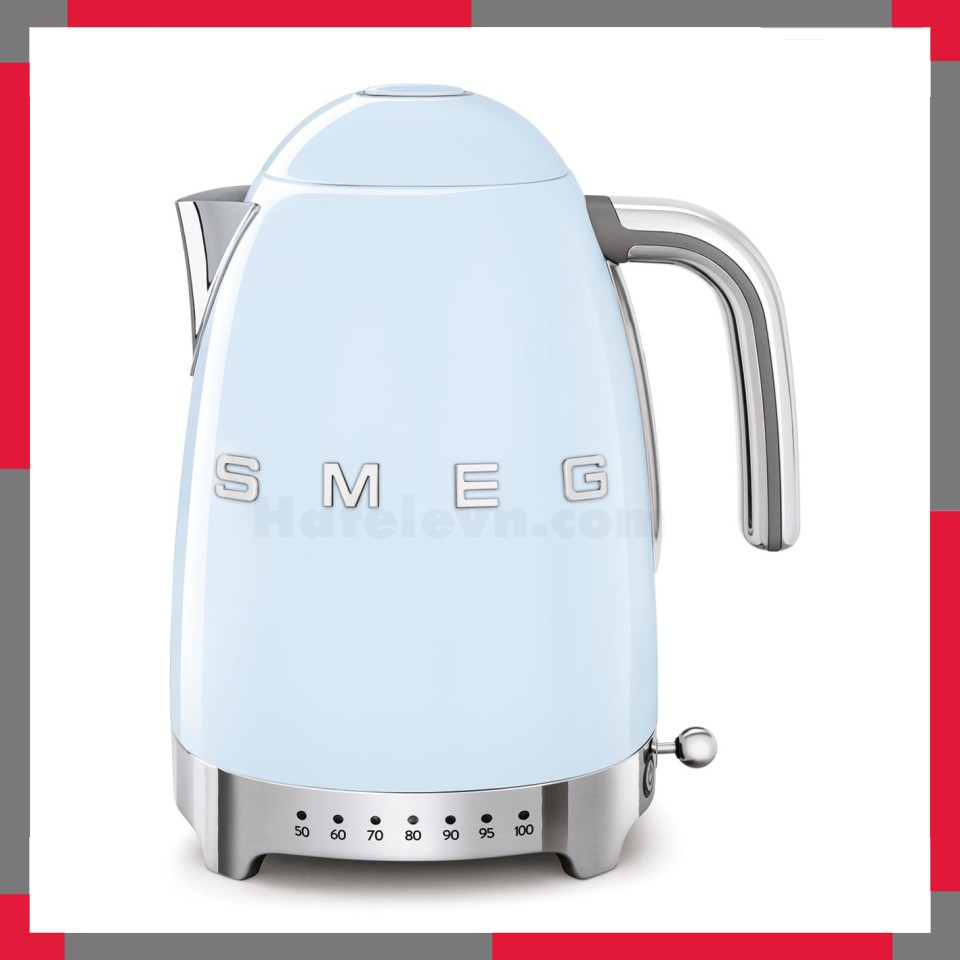 Ấm đun siêu tốc có nhiệt độ hiệu Smeg model KLF04PBEU màu xanh blue