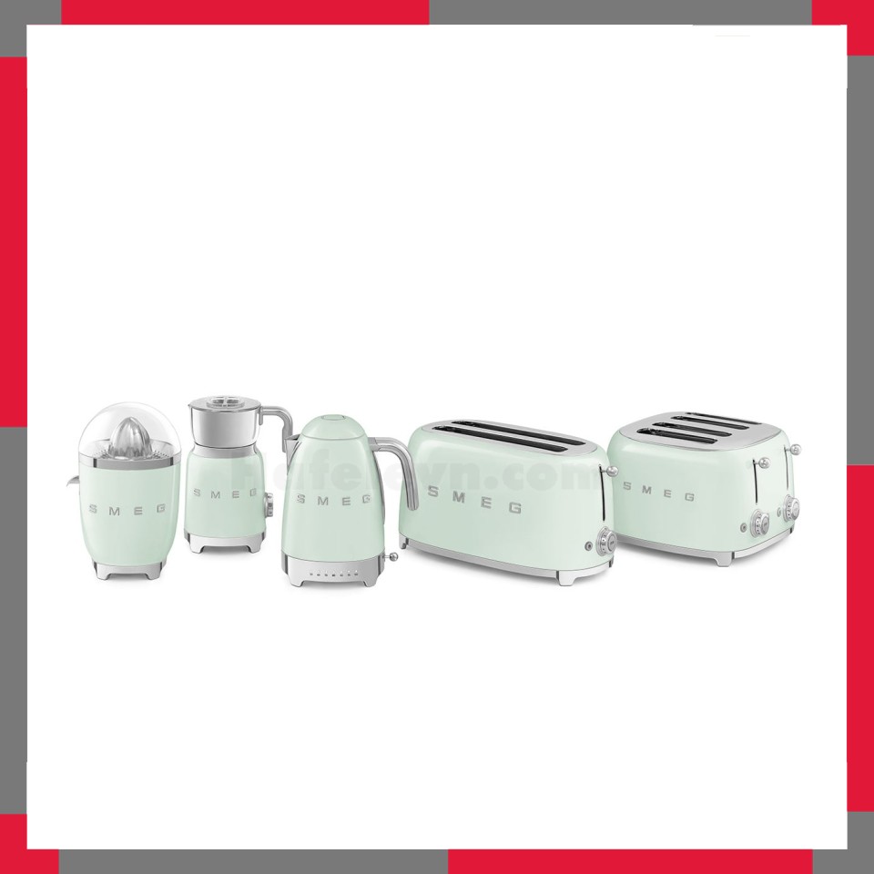 Ấm đun siêu tốc có nhiệt độ hiệu Smeg model KLF04PGEU màu xanh mint