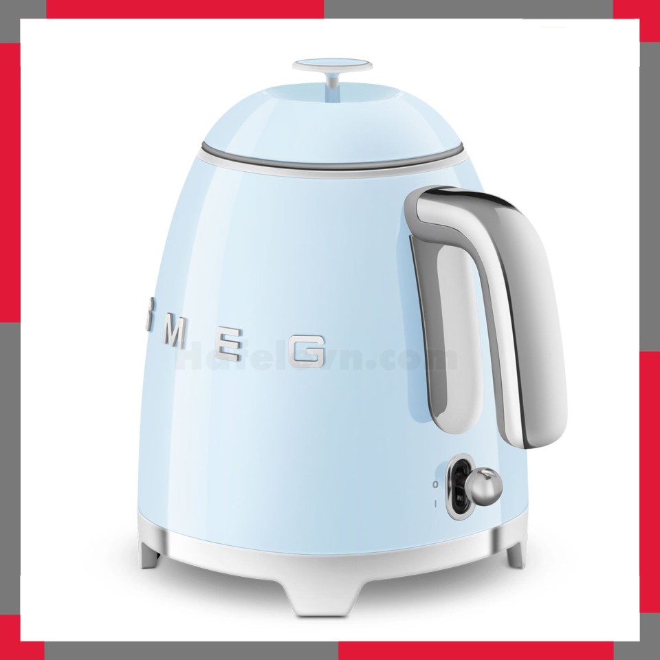 Ấm đun siêu tốc mini hiệu Smeg model KLF05PBEU màu xanh blue