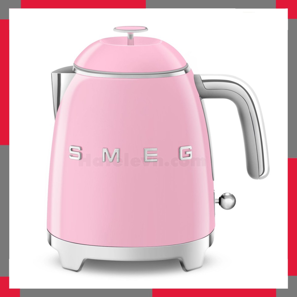Ấm đun siêu tốc mini hiệu Smeg model KLF05PKEU màu hồng