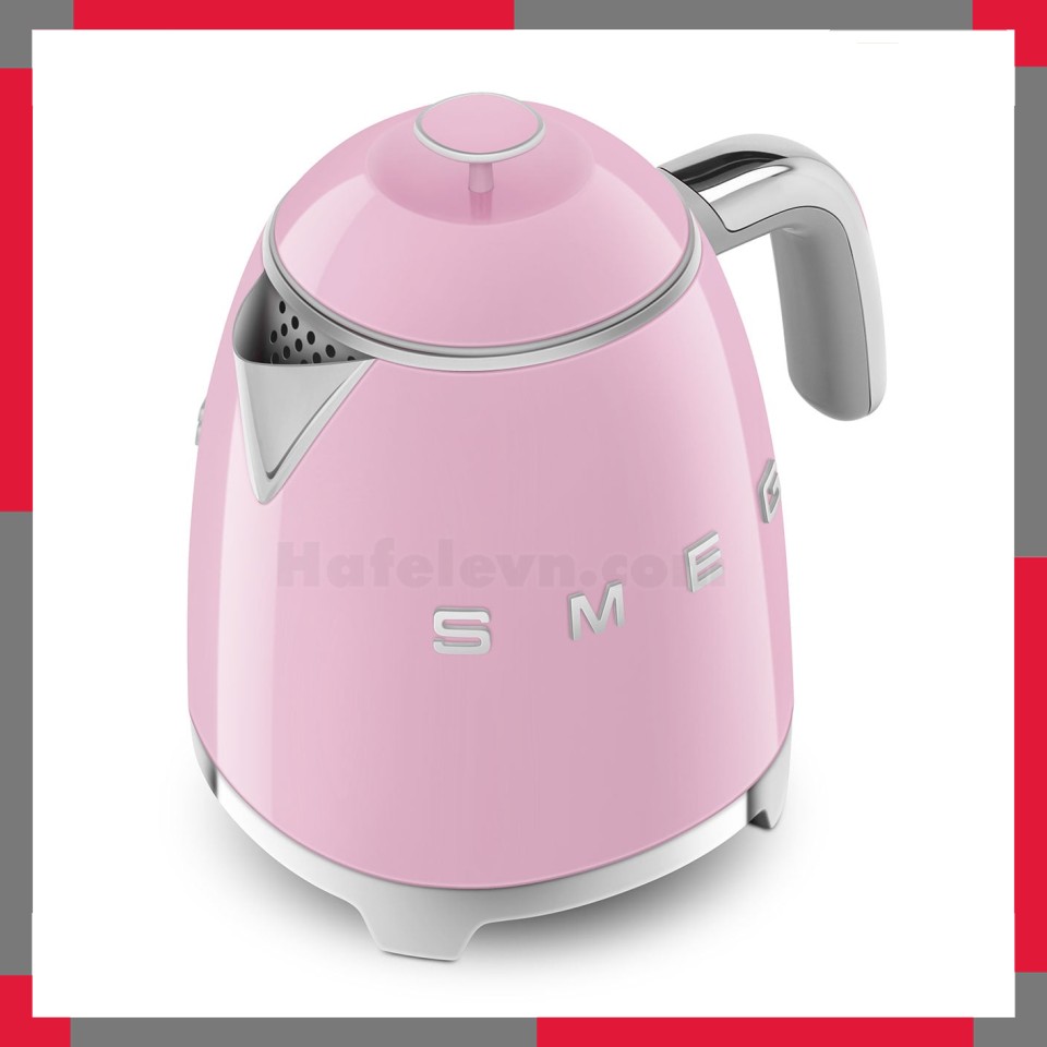 Ấm đun siêu tốc mini hiệu Smeg model KLF05PKEU màu hồng