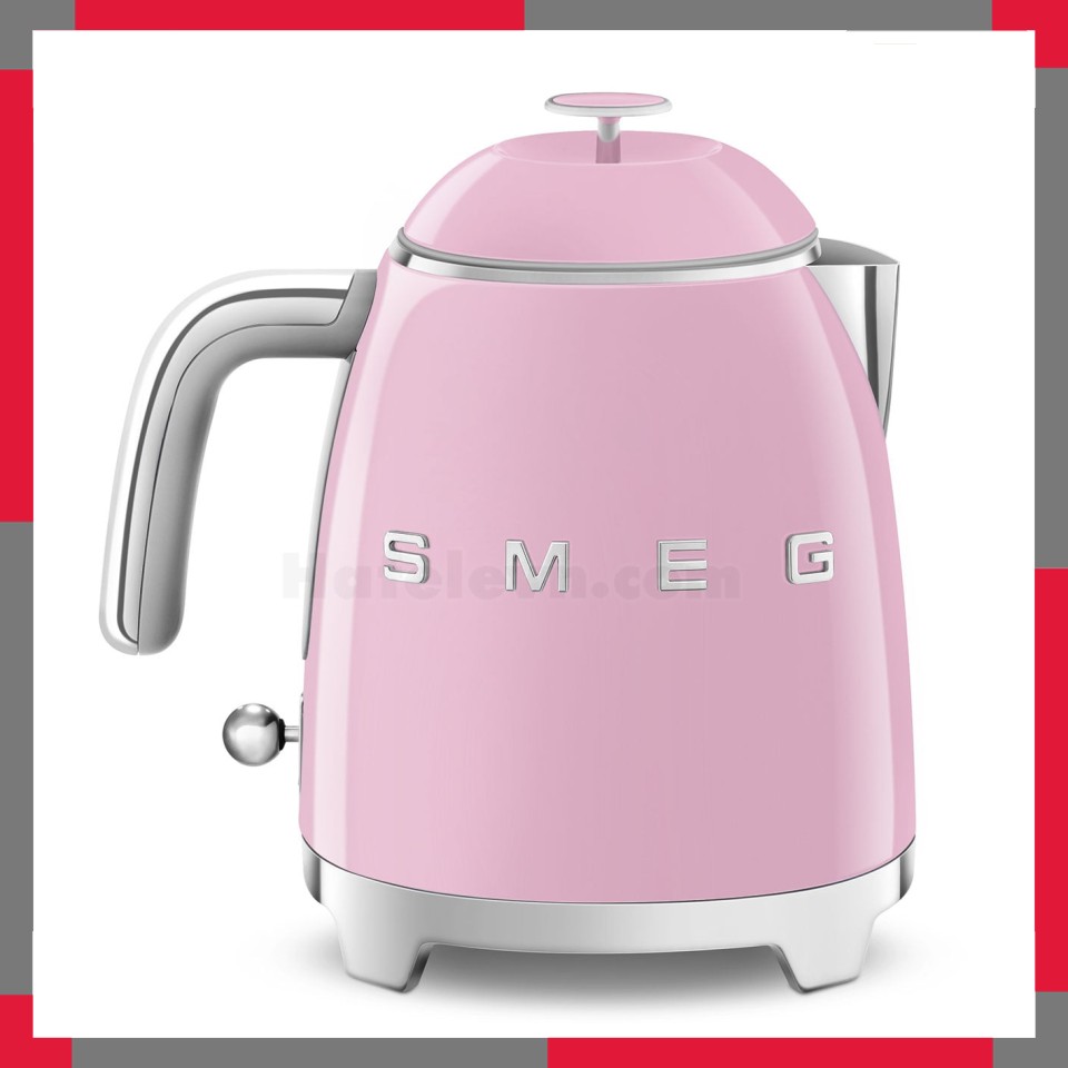 Ấm đun siêu tốc mini hiệu Smeg model KLF05PKEU màu hồng