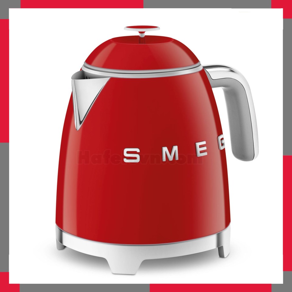Ấm đun siêu tốc mini hiệu Smeg model KLF05RDEU màu đỏ
