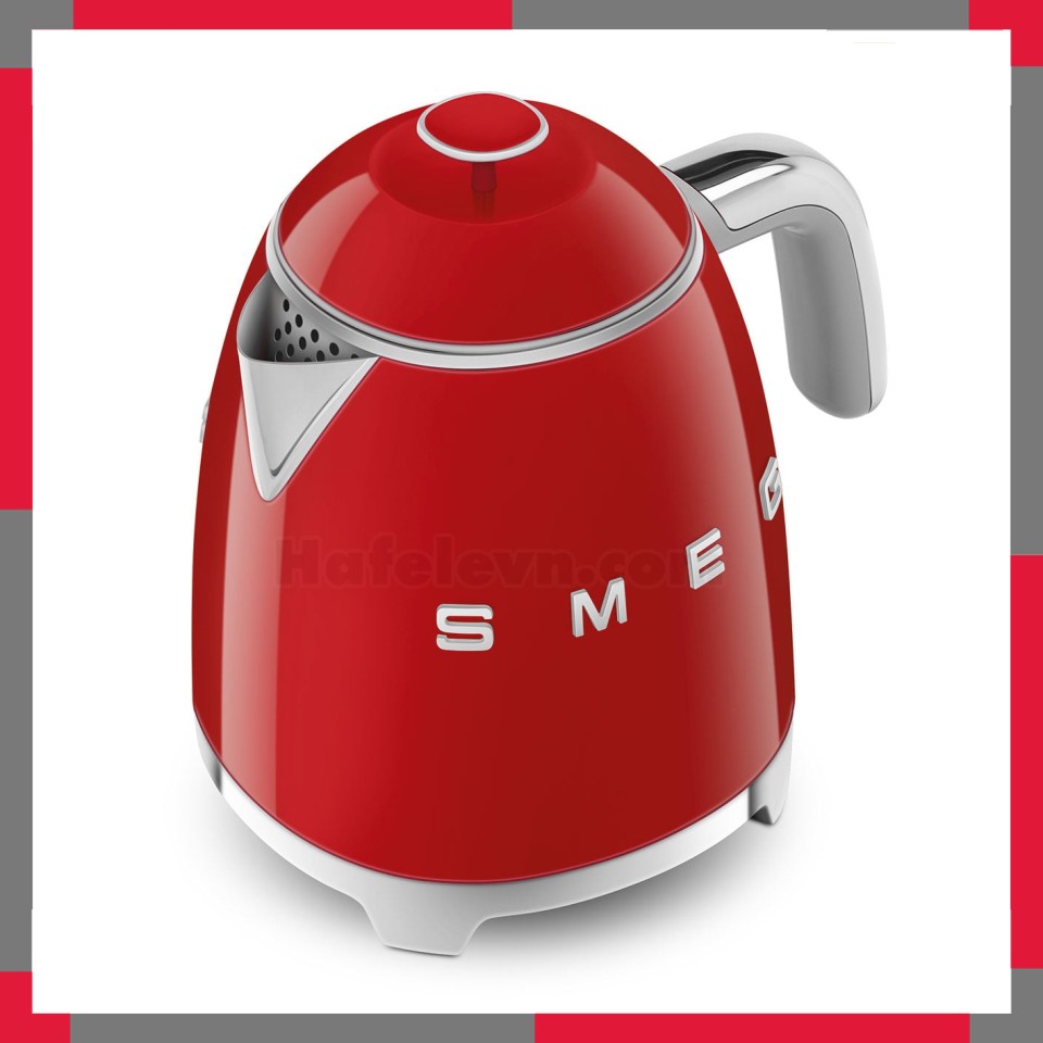 Ấm đun siêu tốc mini hiệu Smeg model KLF05RDEU màu đỏ