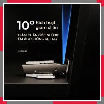 Bản lề thép giảm chấn góc nhỏ 3 đoạn lực series G2.0 HiGold 813789