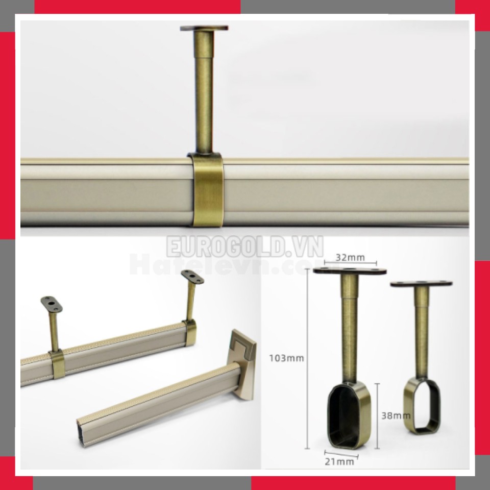 Bas Treo Giữa Hợp Kim Kẽm Cao Cấp EuroGold BB01.1