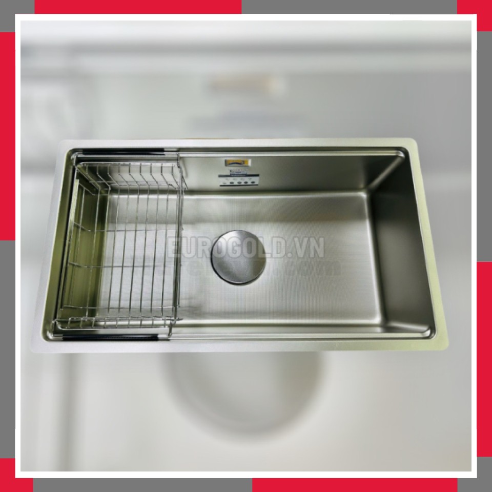 Chậu Rửa Bát 1 Hố Chống Xước Inox 304 EuroGold EUC17643GB