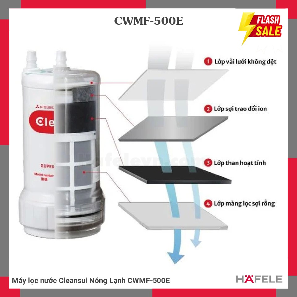 Máy lọc nước Cleansui Nóng Lạnh CWMF-500E