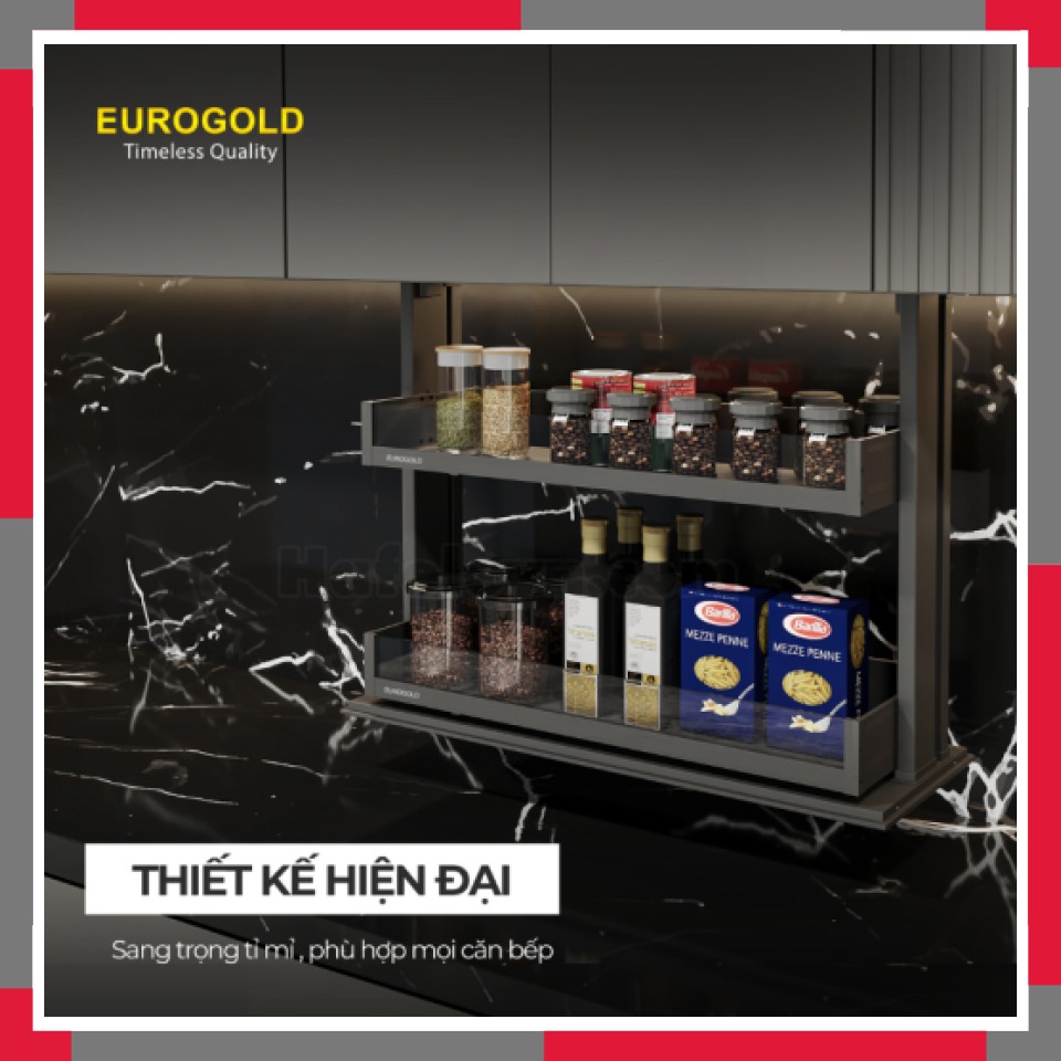 Giá Gia Vị điện Rổ Vách Kính EuroGold ESL8870