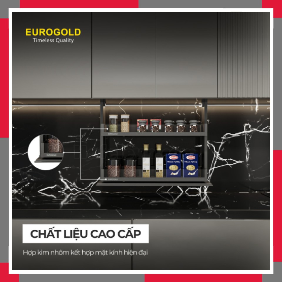 Giá Gia Vị điện Rổ Vách Kính EuroGold ESL8890