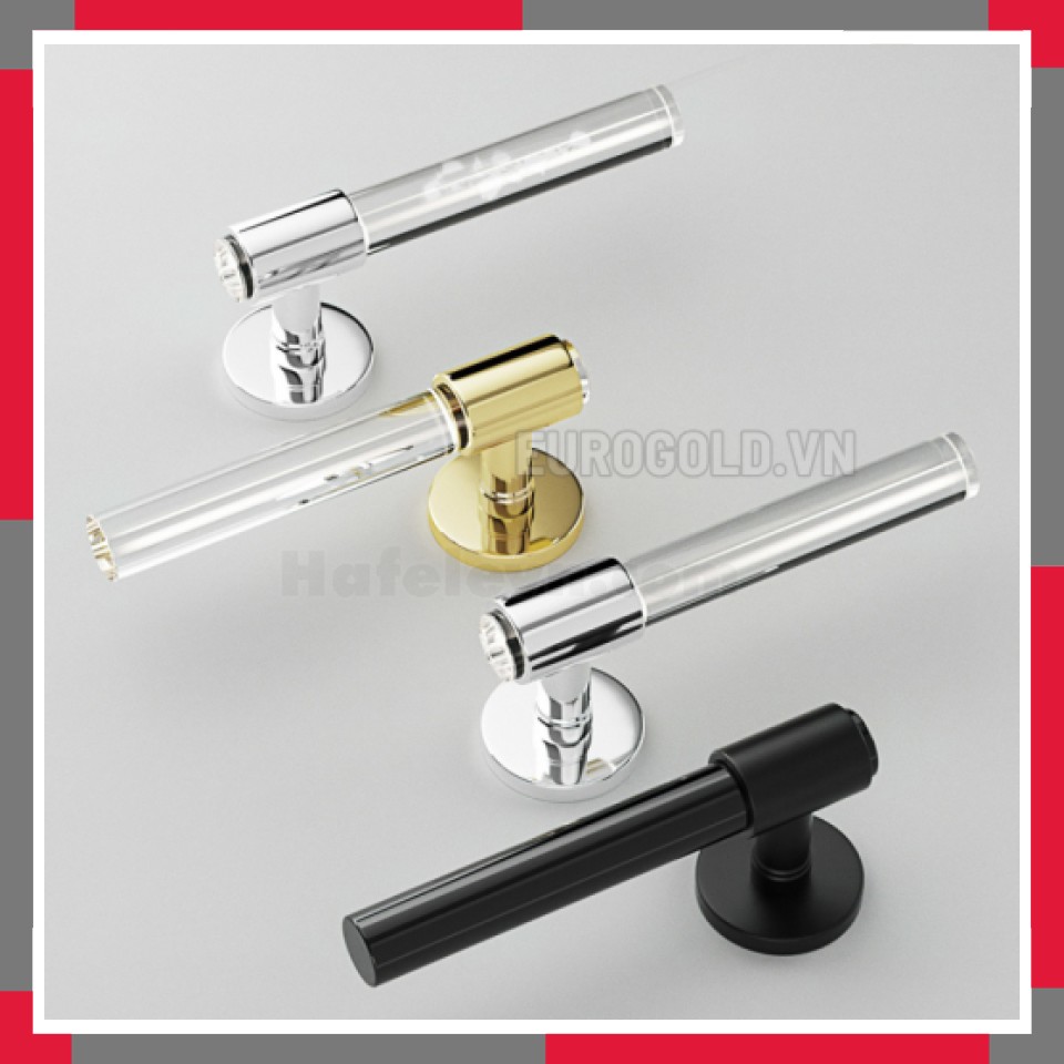 Khóa Cửa Phân Thể, Khóa Cửa đi Thông Phòng Hợp Kim + Tay Cầm Mica Cao Cấp EuroGold BH72F331