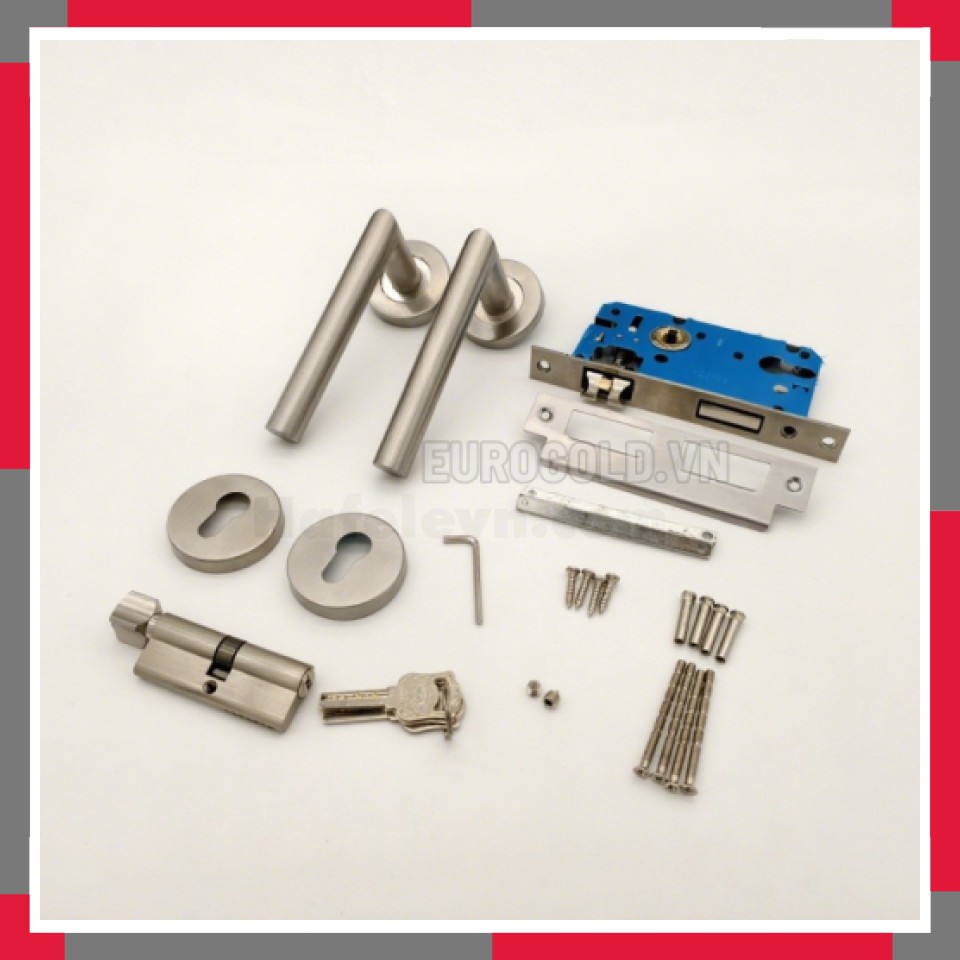 Khóa Cửa Phân Thể, Khóa Cửa đi Thông Phòng Inox EuroGold SUS304