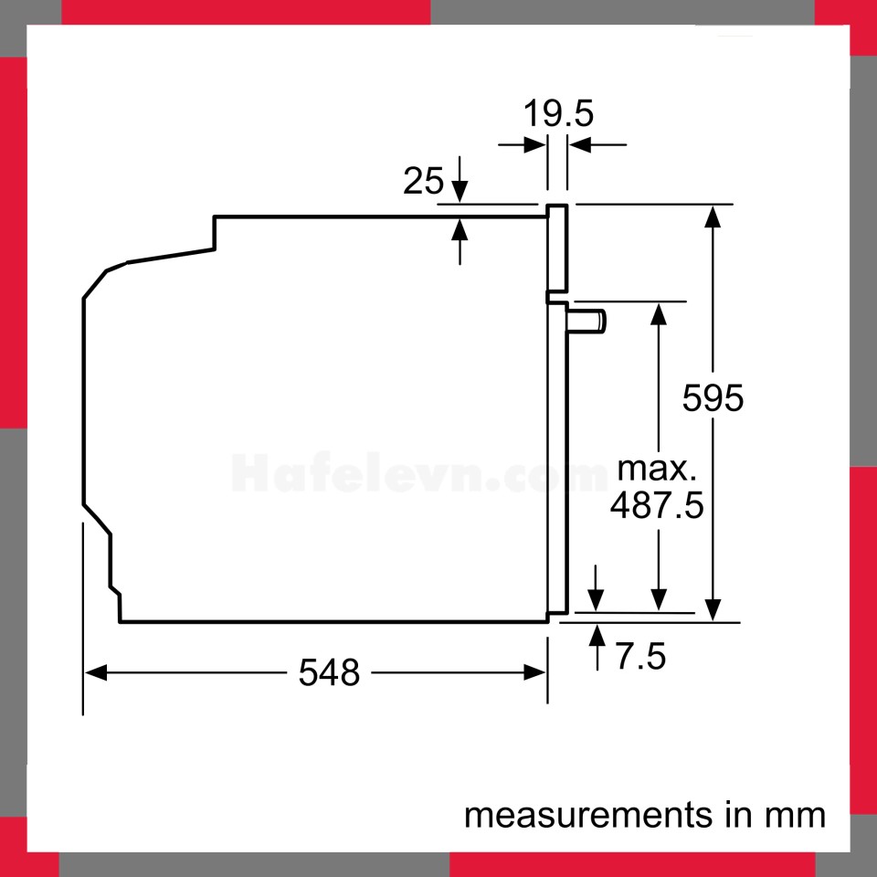 Lò nướng âm tủ Bosch HBA514BB3 Serie 4