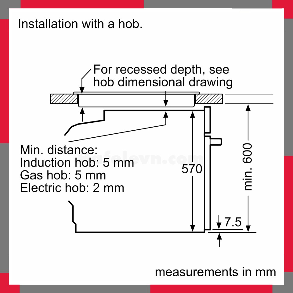 Lò nướng âm tủ Bosch HQA534BB3B Serie 4