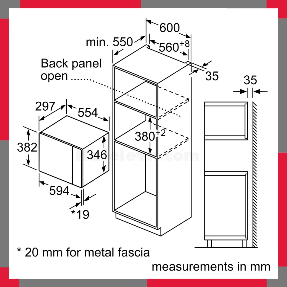 Lò vi sóng âm tủ Bosch BFL524MB2 Serie 4