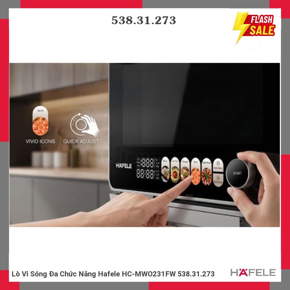 Lò Vi Sóng Đa Chức Năng Hafele HC-MWO231FW 538.31.273