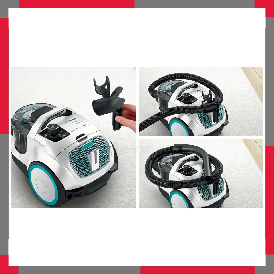 Máy hút bụi canister không túi Bosch BGS21WHYG Serie 4