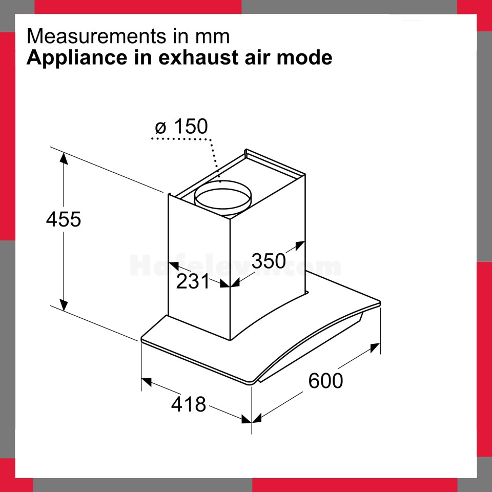Máy hút mùi áp tường Bosch DWA68IJ60I Serie 4