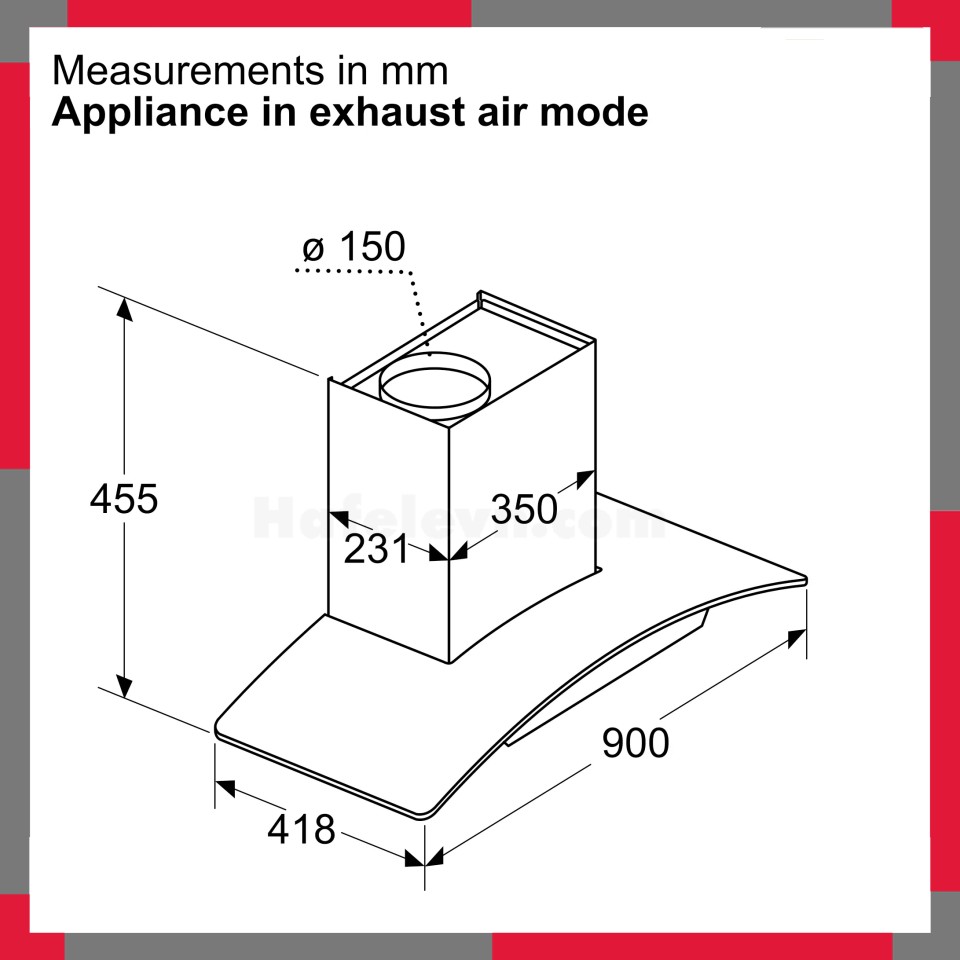 Máy hút mùi áp tường Bosch DWA98IJ60I Serie 4