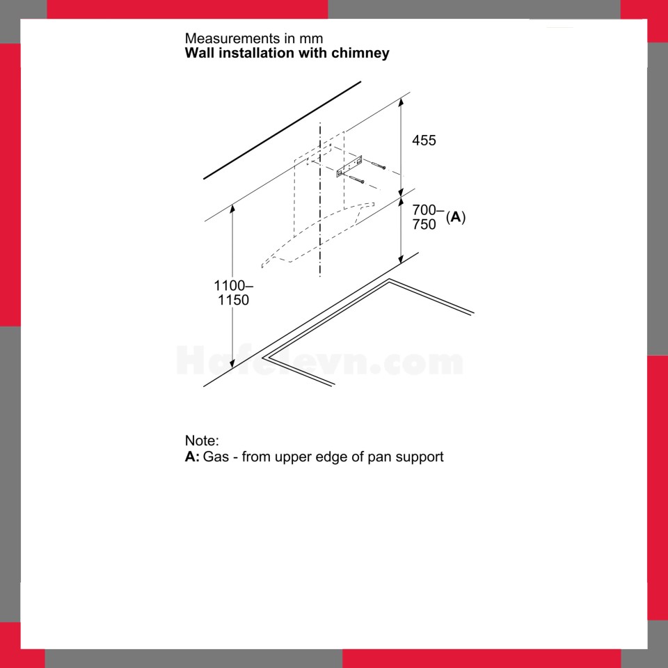 Máy hút mùi áp tường Bosch DWA98IJ60I Serie 4