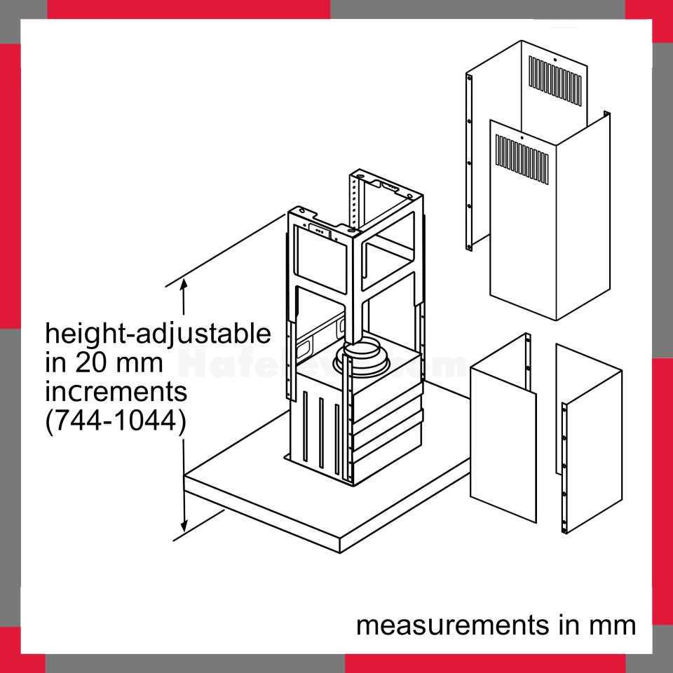 Máy hút mùi đảo Bosch DIB97IM50 Serie 4