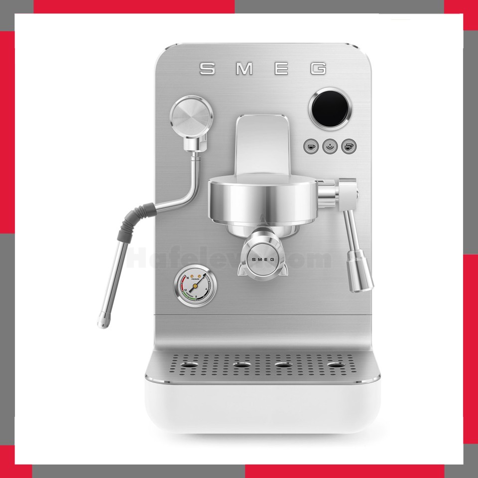 Máy pha cà phê chuyên nghiệp mini Smeg Collezione EMC02WHMEU