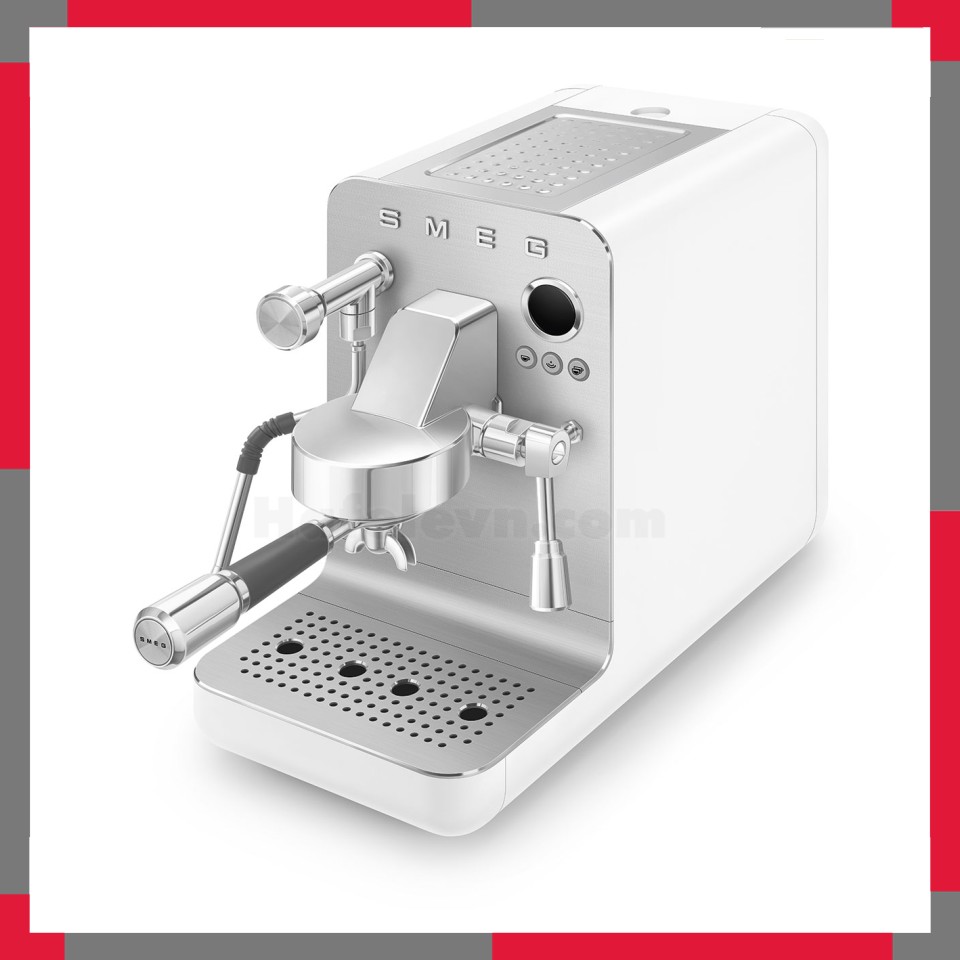 Máy pha cà phê chuyên nghiệp mini Smeg Collezione EMC02WHMEU
