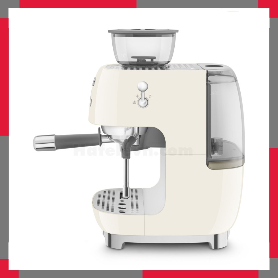 Máy pha cà phê có tích hợp máy xay Smeg 50's Style Aesthetic EGF03CR