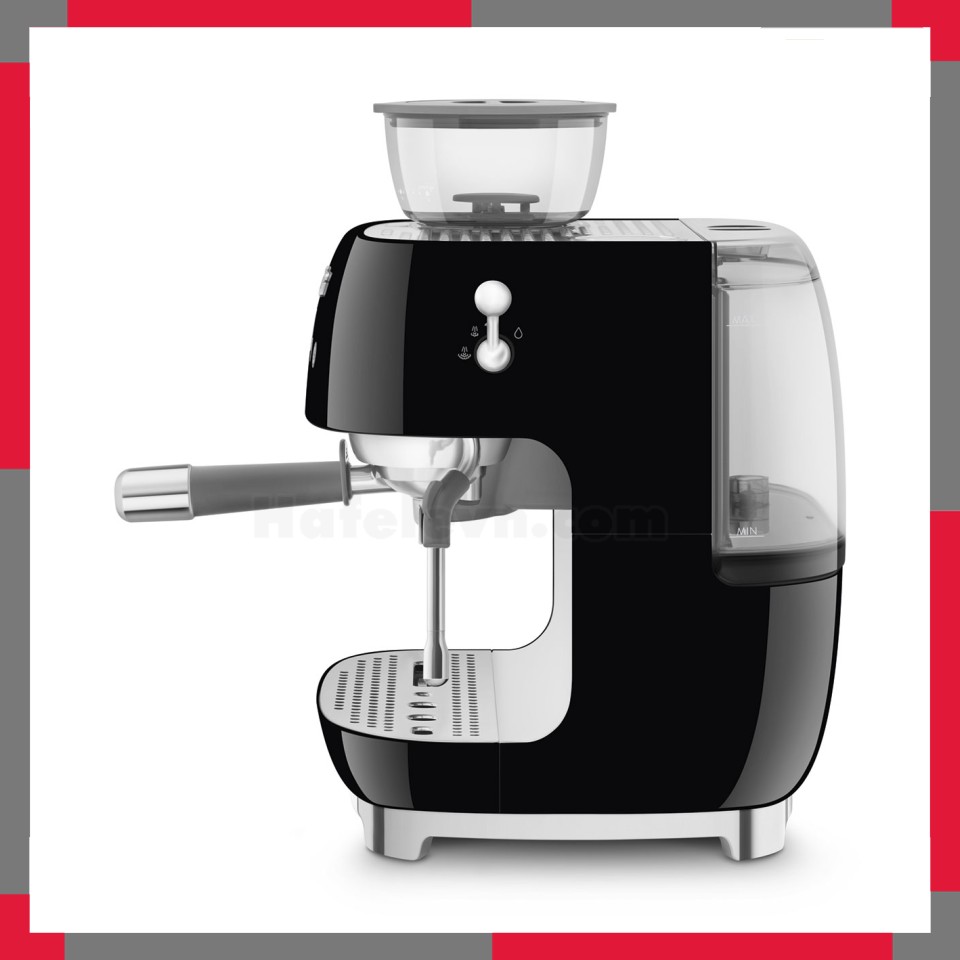 Máy pha cà phê có tích hợp máy xay Smeg 50's Style EGF03BL