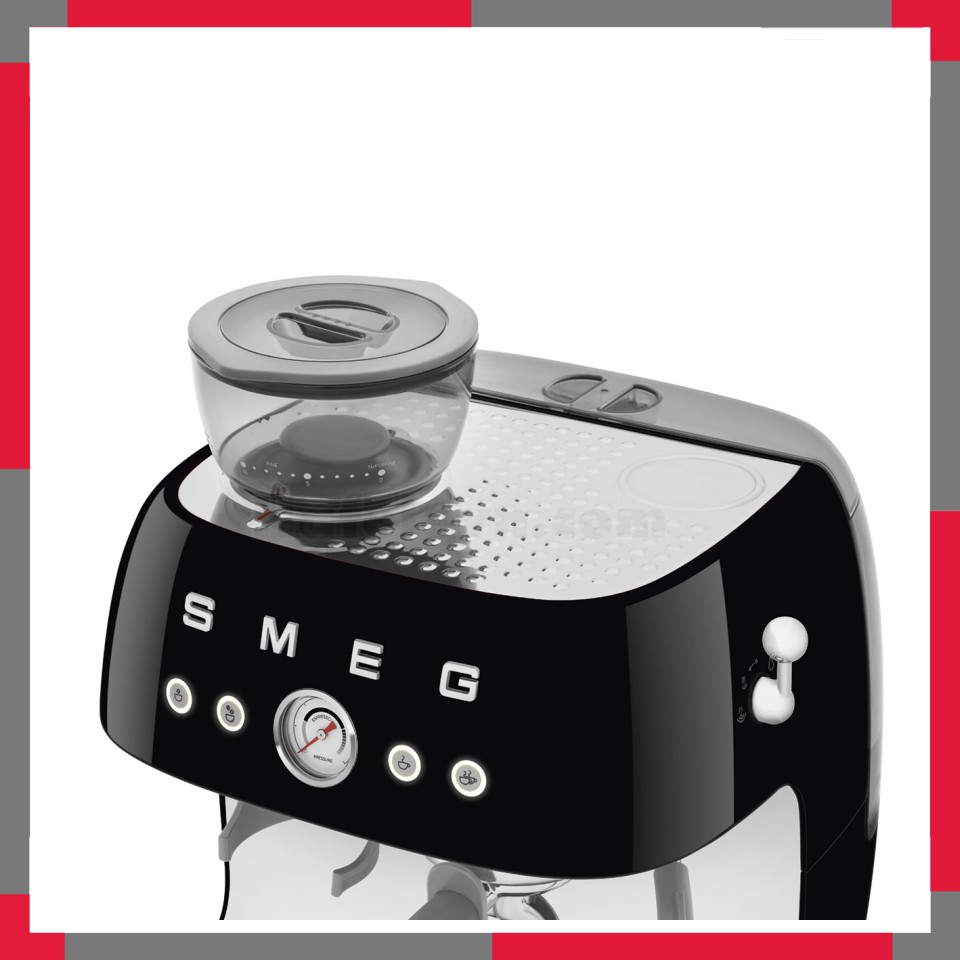 Máy pha cà phê có tích hợp máy xay Smeg 50's Style EGF03BL