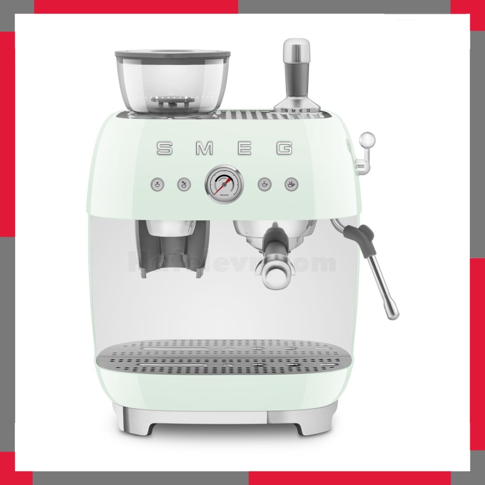 Máy pha cà phê có tích hợp máy xay Smeg 50's Style EGF03PG
