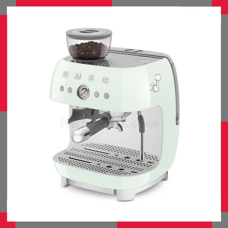 Máy pha cà phê có tích hợp máy xay Smeg 50's Style EGF03PG