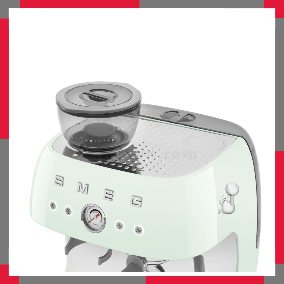 Máy pha cà phê có tích hợp máy xay Smeg 50's Style EGF03PG