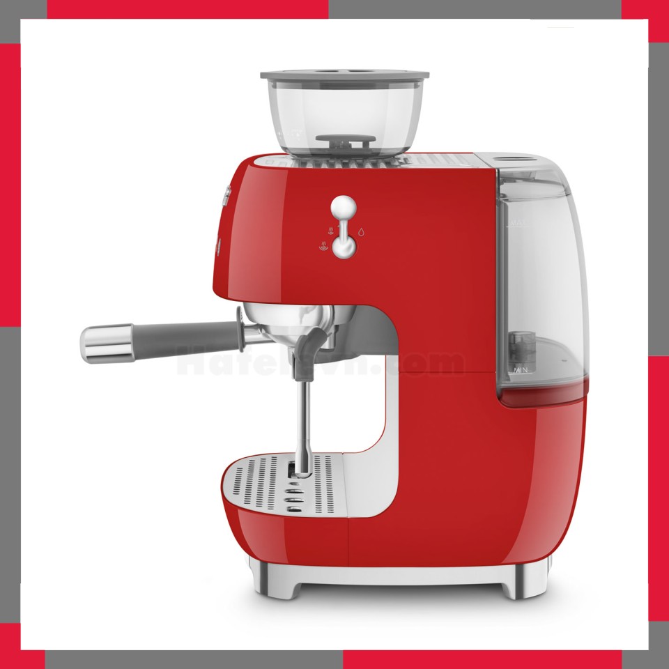 Máy pha cà phê có tích hợp máy xay Smeg 50's Style EGF03RD