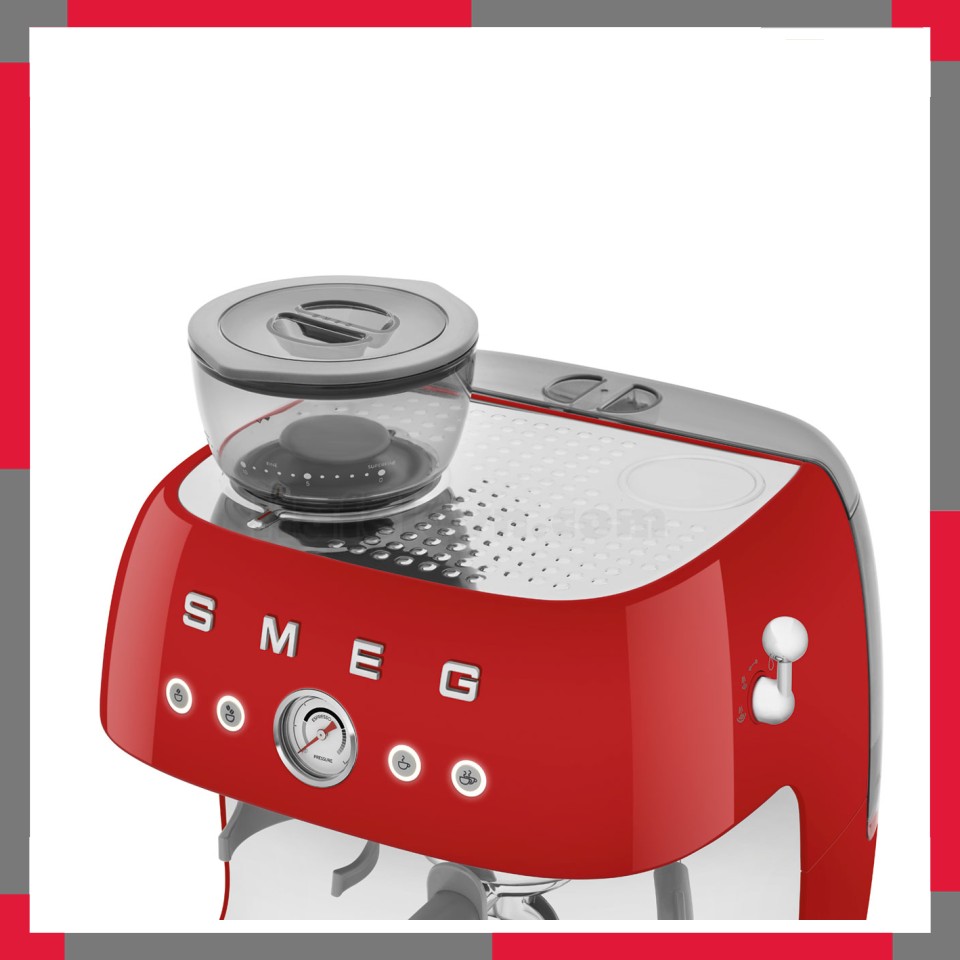 Máy pha cà phê có tích hợp máy xay Smeg 50's Style EGF03RD