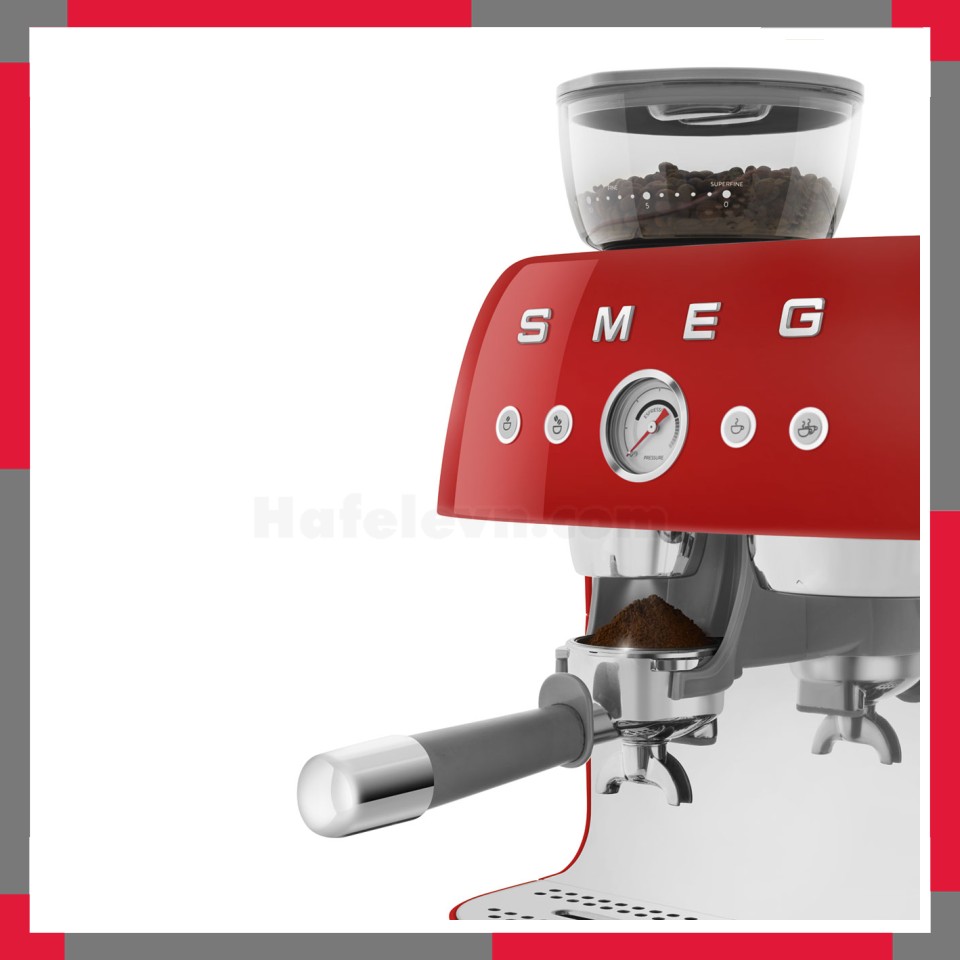 Máy pha cà phê có tích hợp máy xay Smeg 50's Style EGF03RD