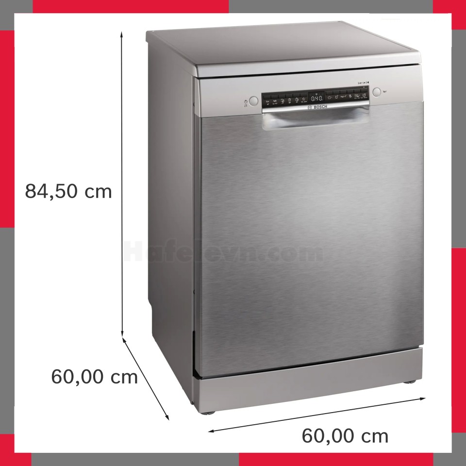 Máy rửa bát độc lập Bosch Bosch SMS4ECI00P Series 4