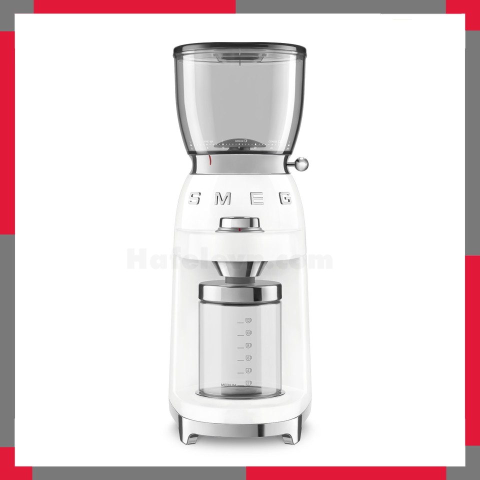Máy xay cà phê Smeg 50's Style Aesthetic CGF11WH