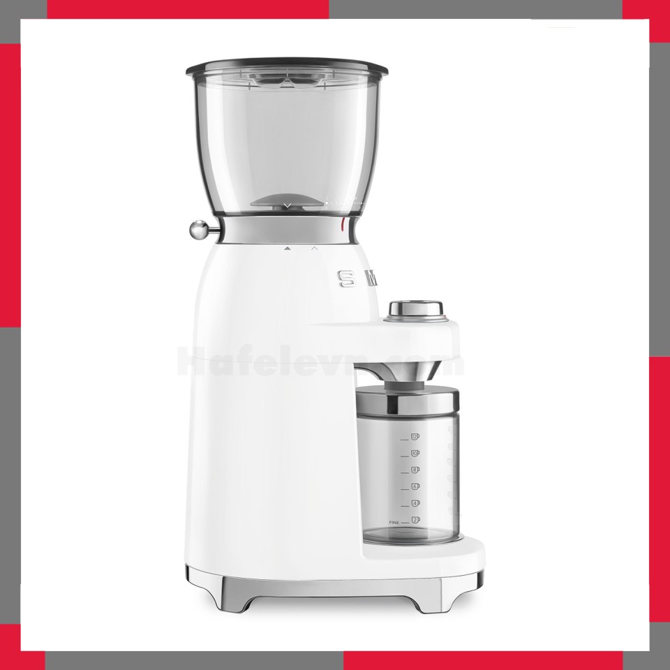 Máy xay cà phê Smeg 50's Style Aesthetic CGF11WH