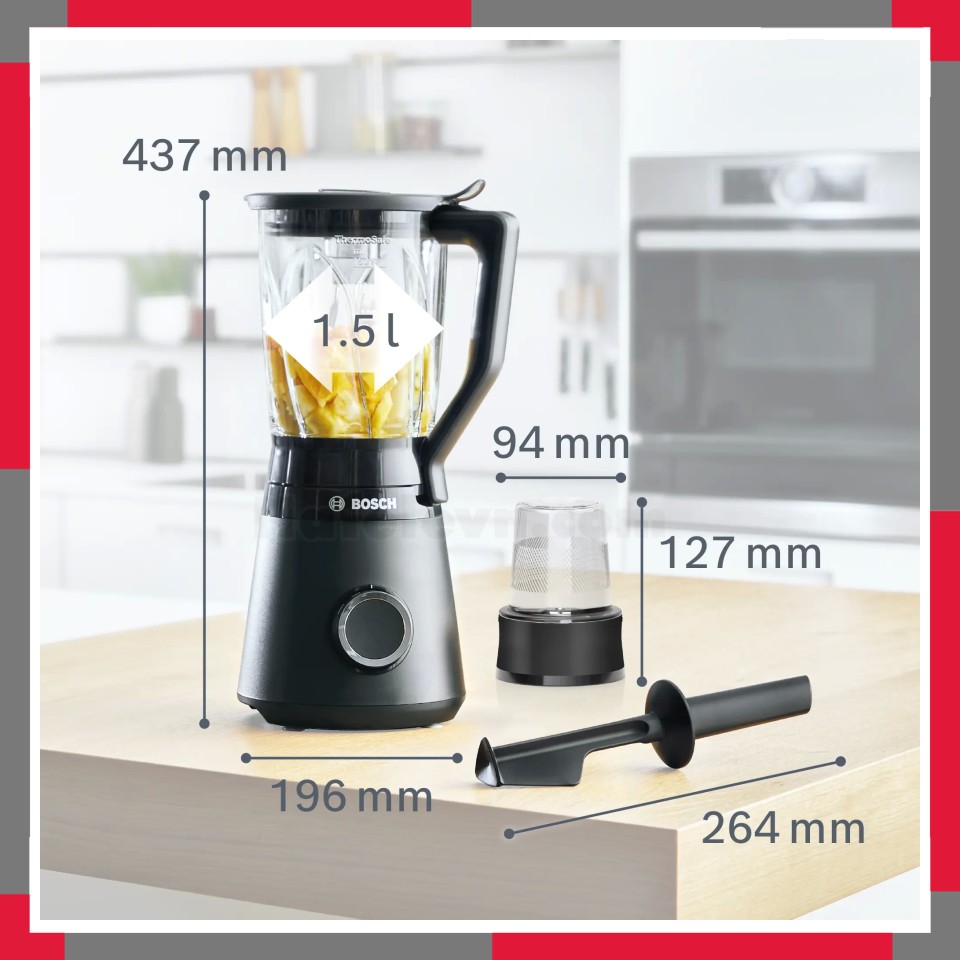 Máy xay sinh tố u0026 xay nhuyễn Bosch MMB6176B Serie 4