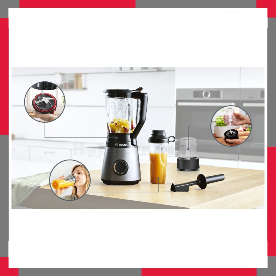 Máy xay sinh tố u0026 xay nhuyễn Bosch MMB6177S Serie 4