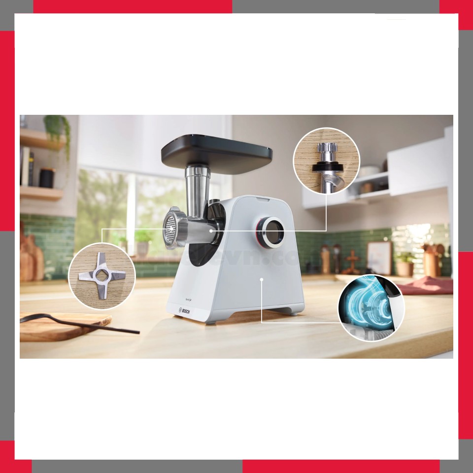 Máy xay thịt Bosch MFWS420W Serie 4