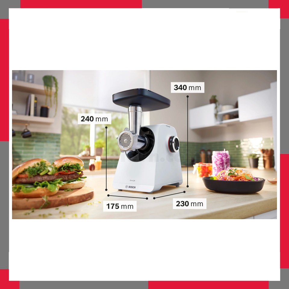 Máy xay thịt Bosch MFWS420W Serie 4