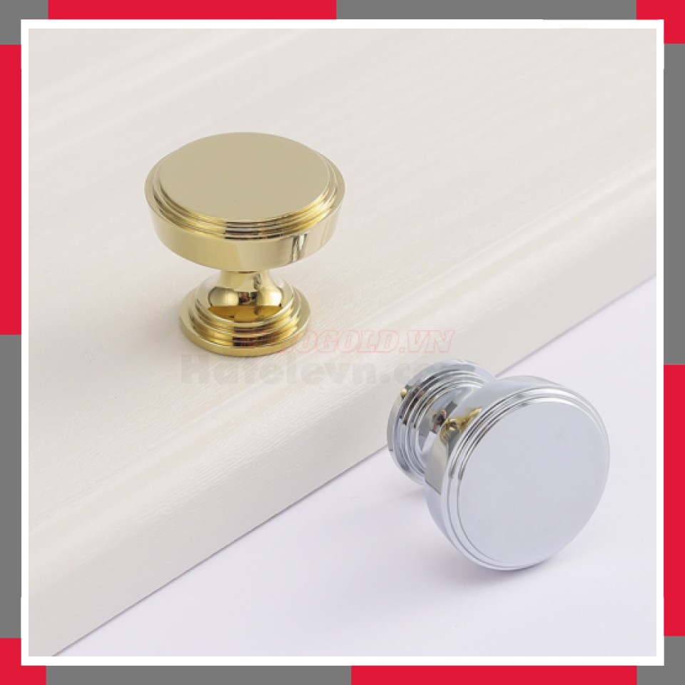 Núm đồng Nguyên Chất Phủ Pvd Vàng Bóng Hiện đại EuroGold BHG01