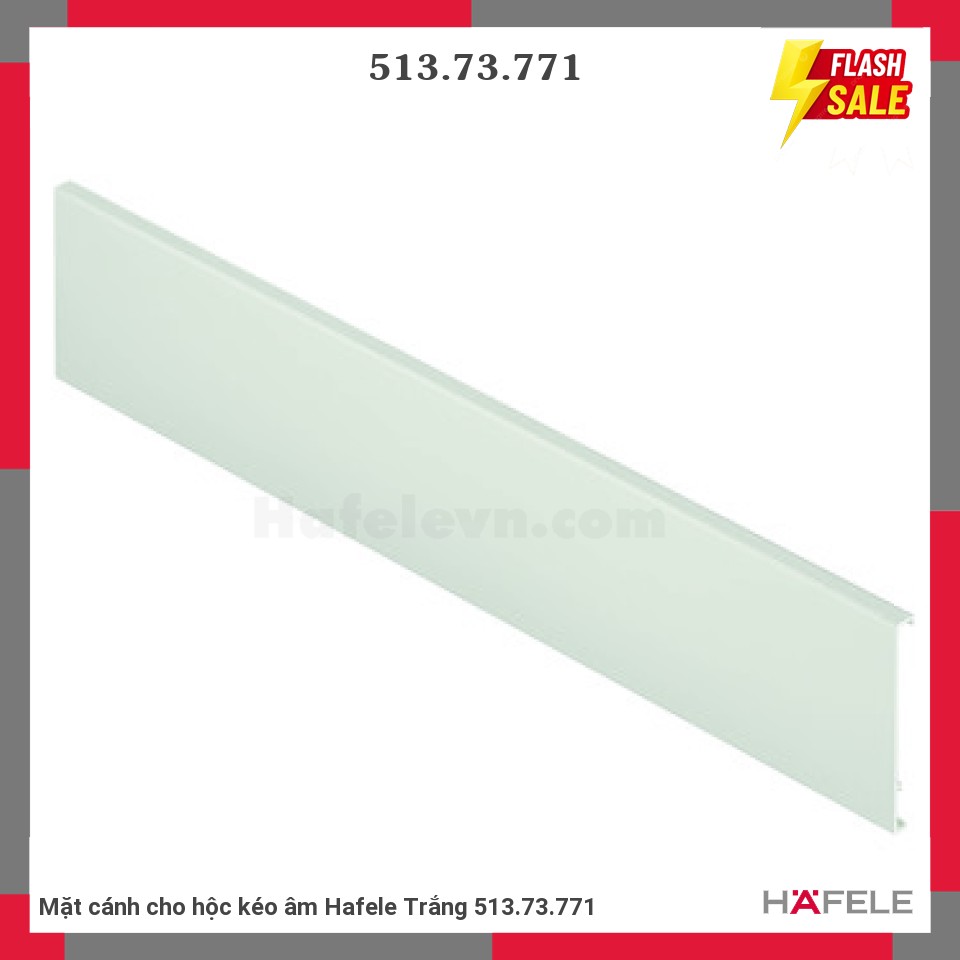 Mặt cánh cho hộc kéo âm Hafele Trắng 513.73.771