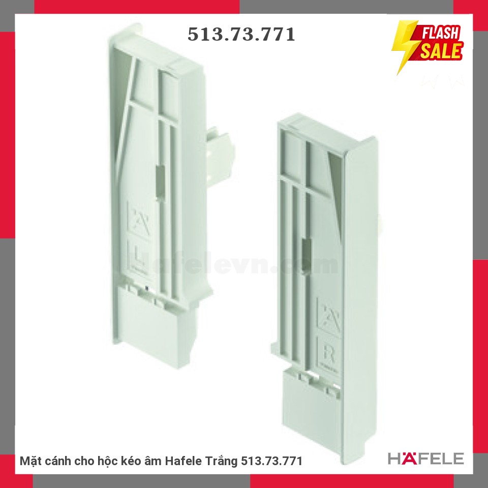 Mặt cánh cho hộc kéo âm Hafele Trắng 513.73.771