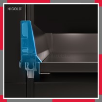 Ray hộp giảm chấn Higold - ngăn kéo âm, cao 86mm HiGold 820006