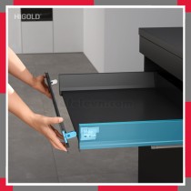 Ray hộp giảm chấn Higold - ngăn kéo âm, cao 86mm HiGold 820006