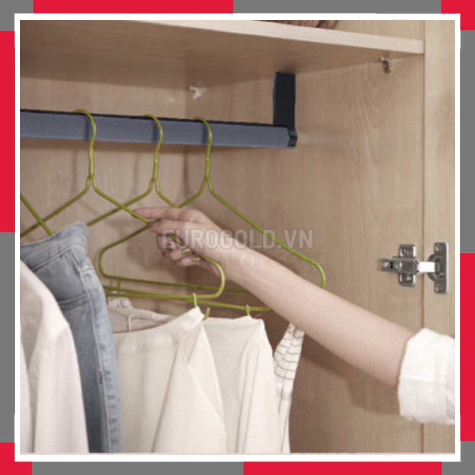 Suốt áo Tròn Hợp Kim Bọc Da Màu Ghi Cao Cấp EuroGold BS02G