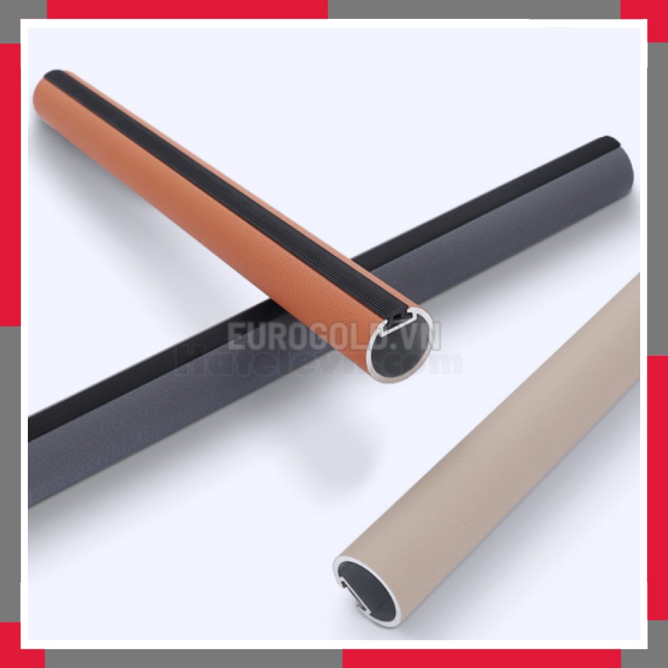 Suốt áo Tròn Hợp Kim Bọc Da Màu Ghi Cao Cấp EuroGold BS02G